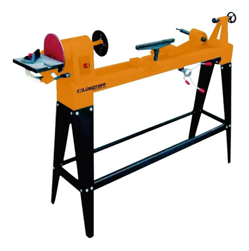Torno Mecánico Madera Copiador 1000mm 550w Lusqtoff 1 Metro