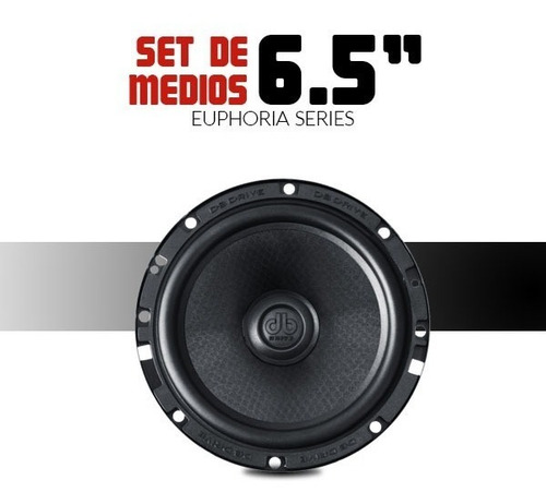 Set De Medios Db Drive Euphoria Es7 6c 2 Vías 6.5 PLG 225w