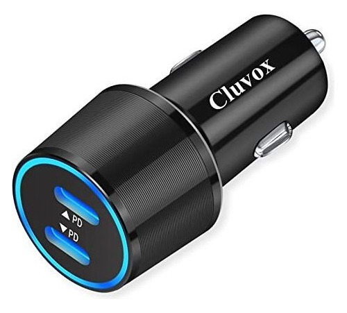 20w Dual Usb C Fast Car Charger, Cluvox Type C Automobile Ch