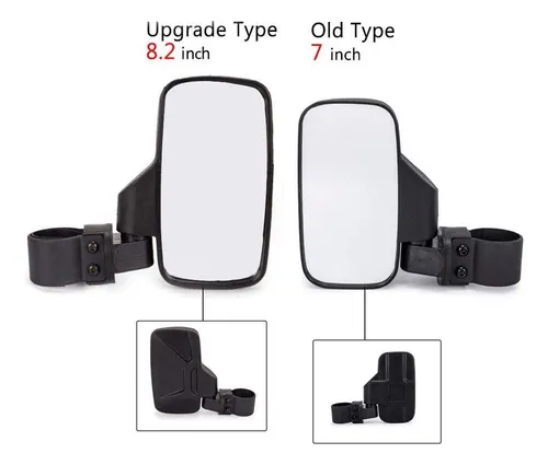 Espejo Retrovisor Lateral Y Espejo Central Utv Para Polaris