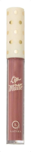 Batom Liquido Latika Lip Matte Nude N° 30 Acabamento Fosco Cor Vazio