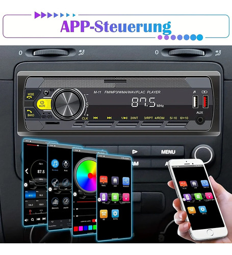Rádio Multifuncional Estéreo Para Carro Com Leitor De Mp3