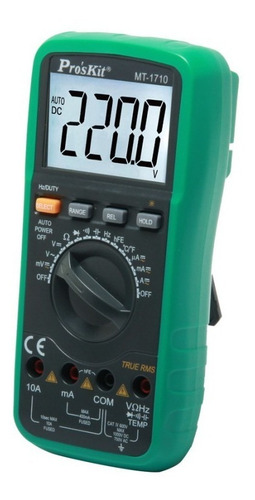 Imagen 2 de 4 de Tester Multimetro Digital Autorango Proskit True Rms Mt-1710