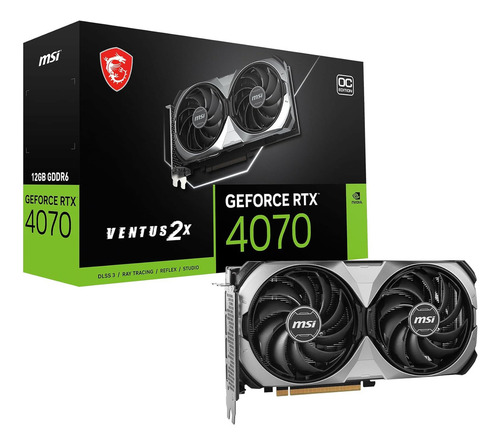 Nvidia Rtx 4070 Msi Ventus 2x Tarjeta Gráfica Gpu