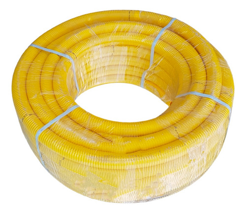 Manguera Pvc Amarilla Cloaca Desagote 2½ Pulgadas 63mm 20mts Color Amarillo