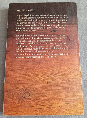 Libro Miguel Angel Biblioteca Salvat (Usado)