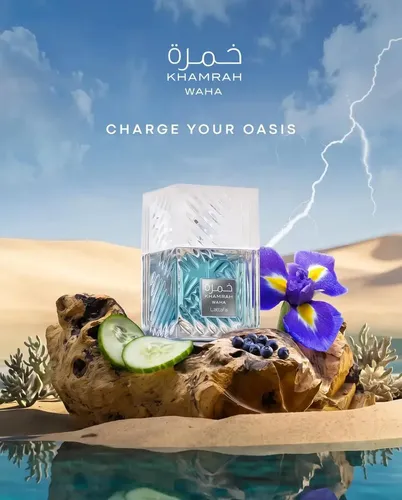 Água de perfume unissex Lattafa Perfume Khamrah Waha 100ml