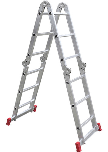 Escada Articulada Multifunções Alumínio - 4x3 Degraus