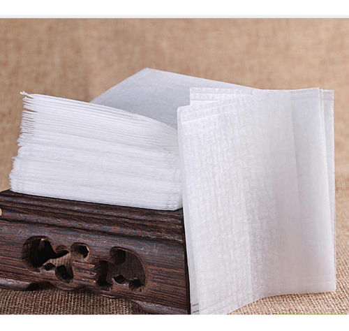 100pcs Bolsas De Té Desechable Bricolaje Plegado 6.5x7cm