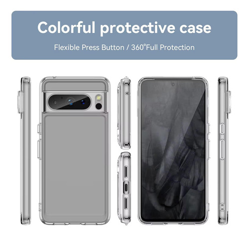 Funda Space Clear Premium Para Google Pixel 8 8 Pro 8a Transparente Pixel 8 Pro