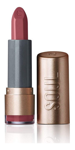 Batom Soul Kiss Me Hidratante Malva Da Moda 3,7g Acabamento Matte Cor Rosa