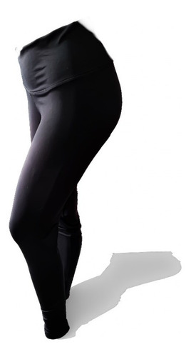Imagen 2 de 3 de Pack X2 Calza Mujer Larga Tiro Alto Lycra Gruesa Excel Calce