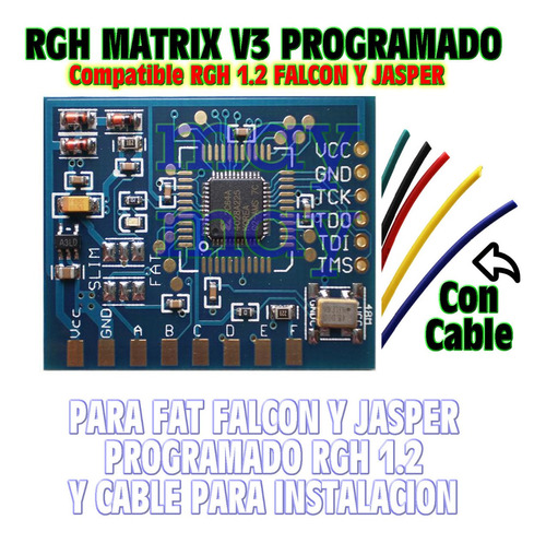 Chip Rgh Matrix V3 Sin Oscilador Ideal Rgh 1.2 Fat