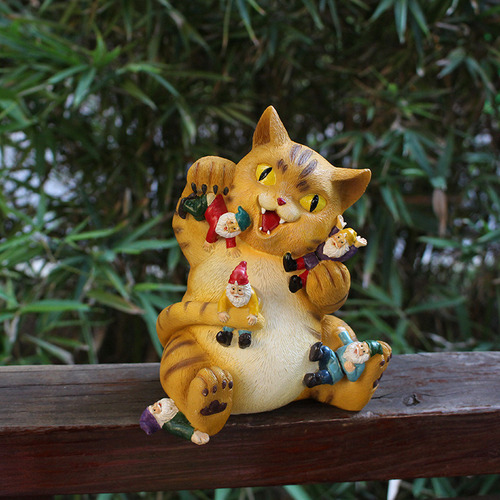 Figura De Gato, Detalles Exquisitos, Textura, Colores Brilla