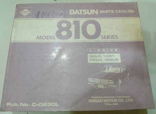 Catálogos Master De Despiece: Datsun 810 Año 1980/81