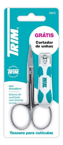 Tesoura Para Cutículas Com Cortador De Unha Easy Hold 10 3bb