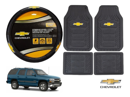 Tapetes 4pz Chevrolet + Cubrevolante Tahoe 2000 A 2006