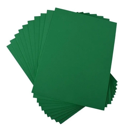 Foamy  Fomi Pliego Verde Navidad 1 Pqte X 10 Und 70*100 Cm