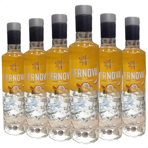 Vodka Sernova Blend Caribbean Pack X6 Unidades - 01almacen