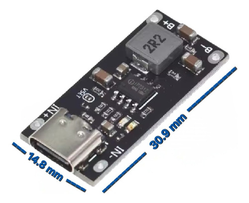 Modulo Carga Rápida Ip2312 1s 3a Ajustable Tipo C. 2 Pzas.