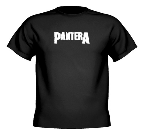 Remera Pantera Logo Banda 100% Algodon Premium 24/1