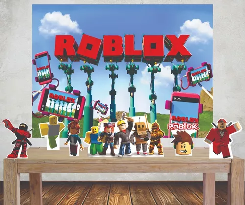 Kit Festa Roblox 1 Painel Poli Banner