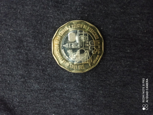 Moneda $20 Conmemorativa De Veracruz 500 Años
