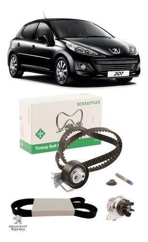 Distribucion Ina + Bba Dolz + Poly V Peugeot 207 1.4 N 8v