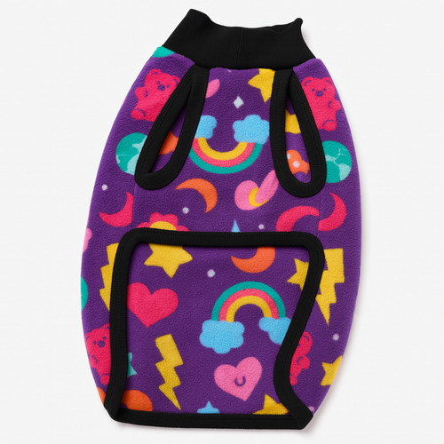 Poncho Polar Chaleco Estampado Perros Ropa Invierno Abrigo Talle 4 -- Naturaleza