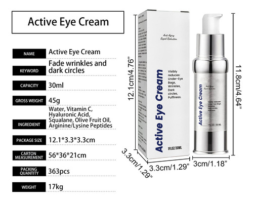 Creme Hidratante Hidratante Para Os Olhos Elastic Creative L
