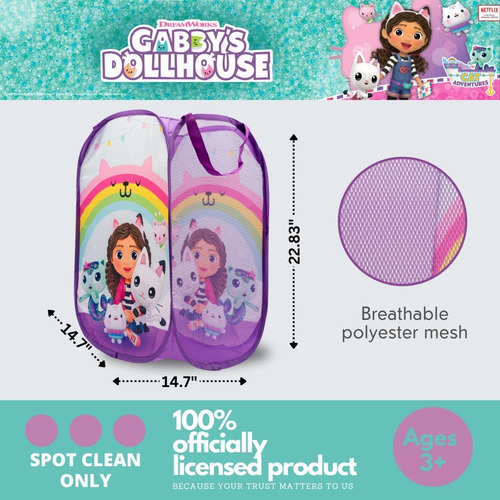 Dreamworks Gabby's Dollhouse - Cesta Plegable De Almacenamie