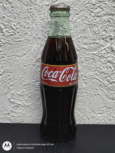 Botella Coca Cola Navidad 1999 Santa Serigrafia 237ml Llena (Usado)