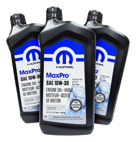 Aceite De Motor 10w30 Mopar Jeep Cherokee Liberty 3.7