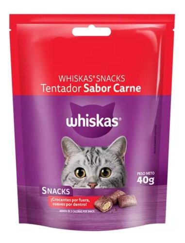 Whiskas Snacks Tentador Sabor Carne 40gr - Happy Tails