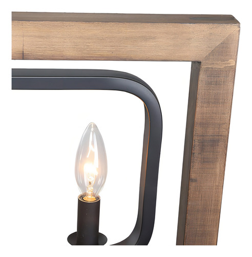 Log Barn Farol De Iluminacion Para Cocina, Estilo Rustico