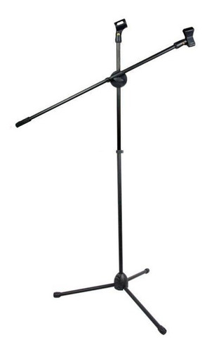 Rockers Ms-112bk Pedestal Soporte 2 Microfonos Boom Negro 