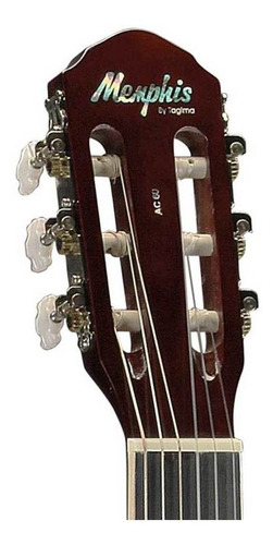 Imagem 4 de 6 de Violão Tagima Memphis Ac-60 Nylon Elétrico Capa Cabo Capo Nf