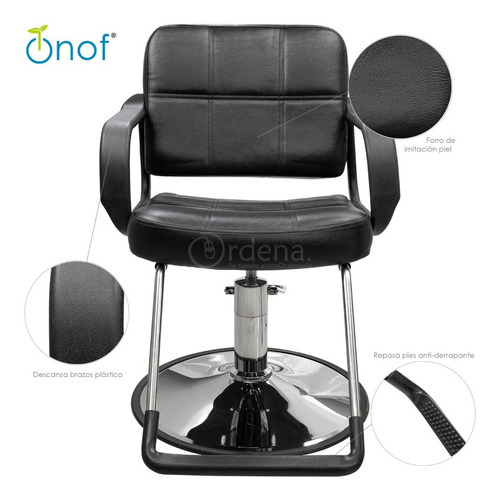 Imagen 10 de 10 de Silla Barber Estetica Salon Hidraulica Peluqueria Barberia
