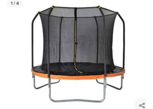 Trampolin De Uso Rudo De 10 Ft Con Malla De Seguridad. (Usado)