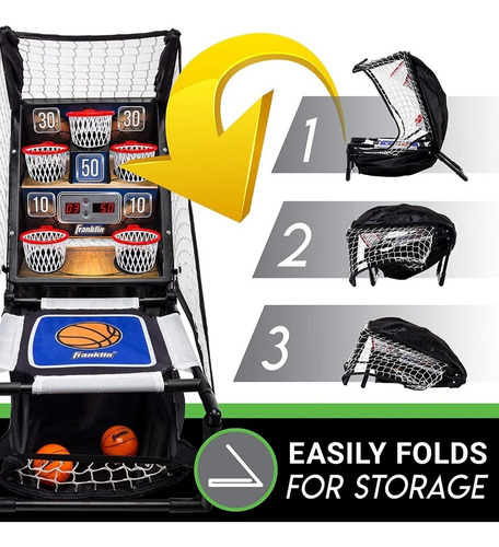 Juego Mesa Mini Arcade Basketball Con Luces Y Sonido