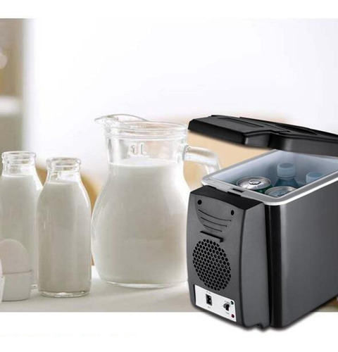 6l Negro Mini Coche Refrigerador Más Caliente 12v