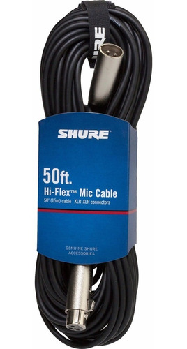 Cable Shure C50j Para Microfonos Largo 15 Metros Xlr-xlr