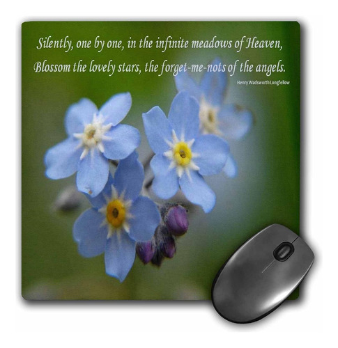 Alfombrilla De Mouse 3drose Forget-me-not, Enfermedad De...