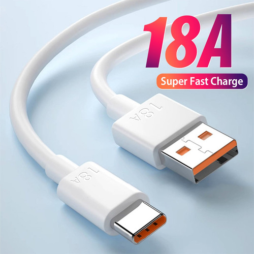 Cabo Usb Tipo C De 18a, Carregamento Rápido Para Cabo De Dad