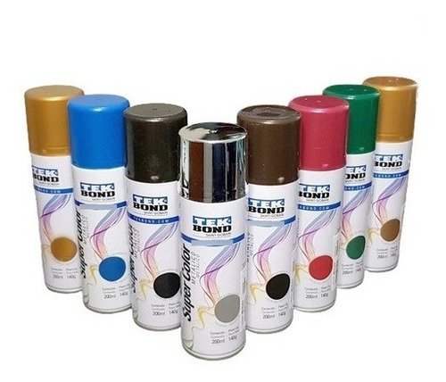 Pintura Secado Rápido Metalizada Tek Bond 200 Ml (caba)