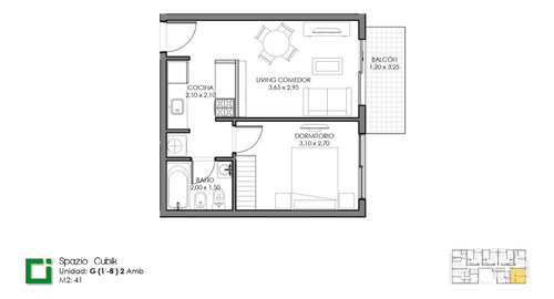 Departamento 2 Ambientes En Venta Caseros