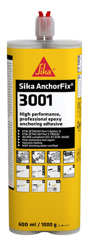 Sika Anchorfix 3001 Anclaje Quimico Epoxi