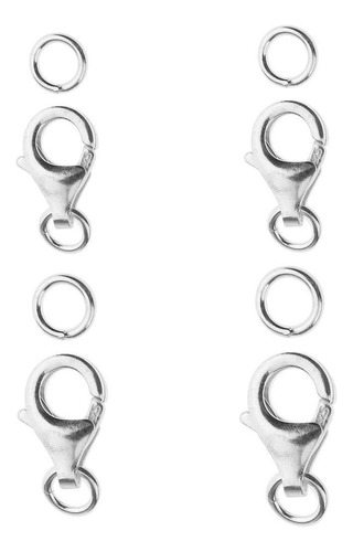 Aa 4 Piezas 925 Plata Broche De Langosta Diy Joyas Collares