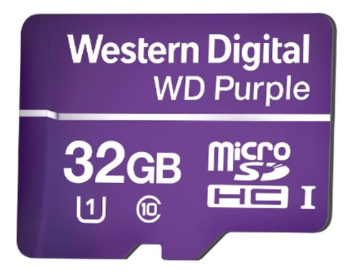 Cartão De Memória 32gb Micro Sd Wd Purple 16tbw - Intelbras