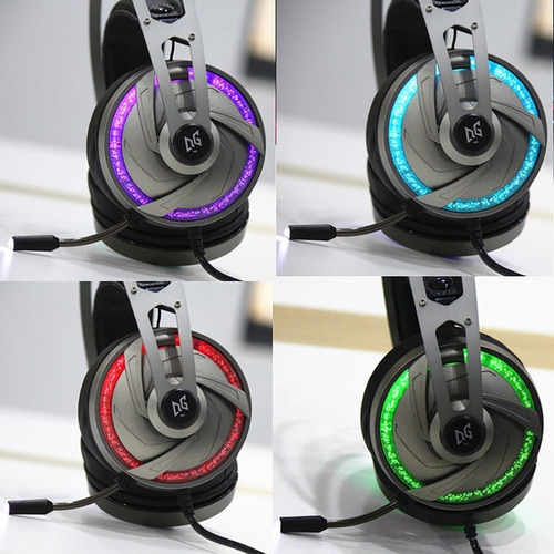 Headset Gamer Fone Pc Celular Ps4 Pro Xbox Rgb Led Microfone